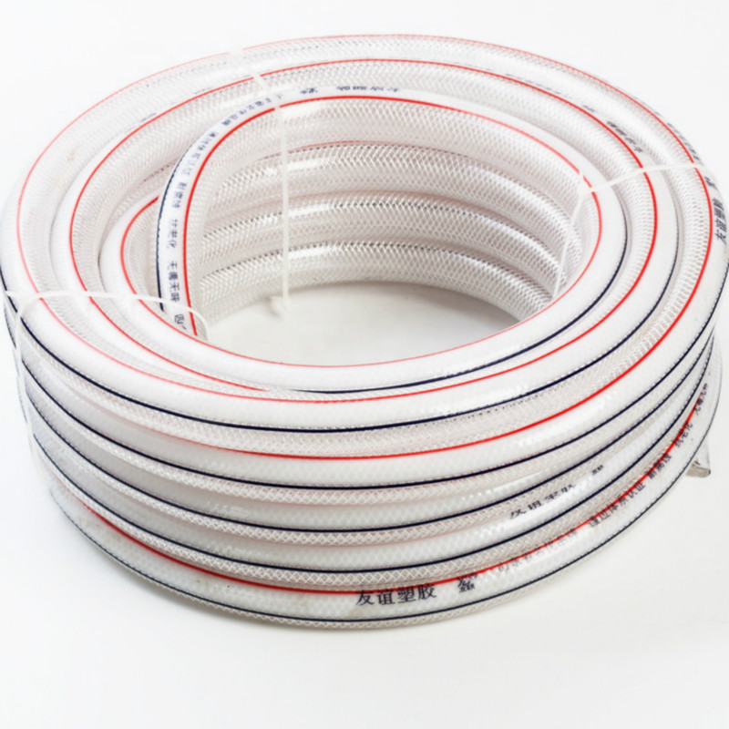 Farverig PVC-højtryksforstærket fiber slange af god kvalitet