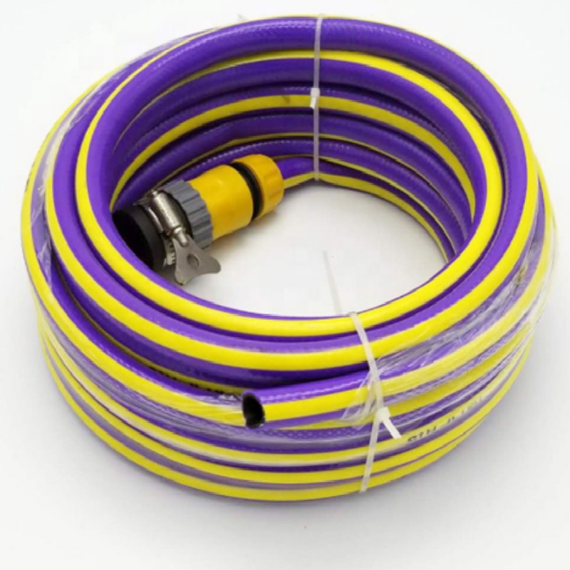 varmt salg farverigt fleksibelt fiber flettet forstærket plast pvc havevandslange