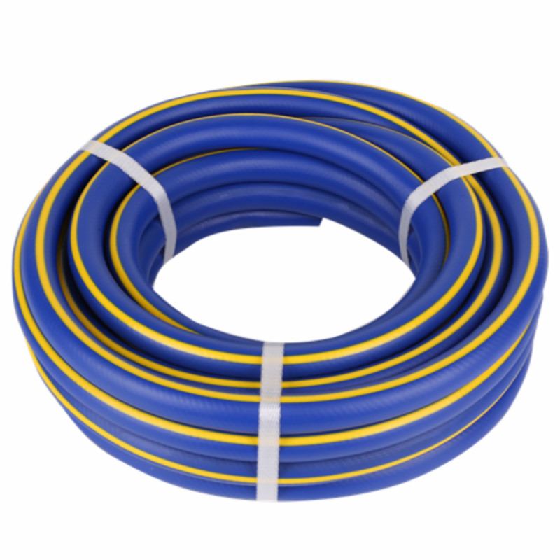 3-lag flettet farverigt med gul linje Superflex PVC-vandslange